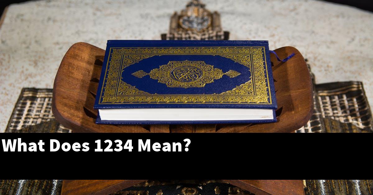 What Does 1234 Mean?