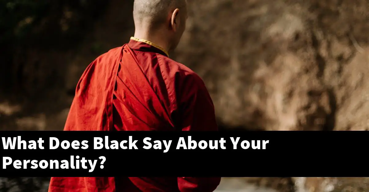 What Does Black Say About Your Personality?