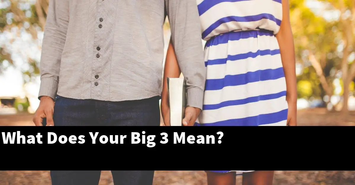 What Does Your Big 3 Mean?