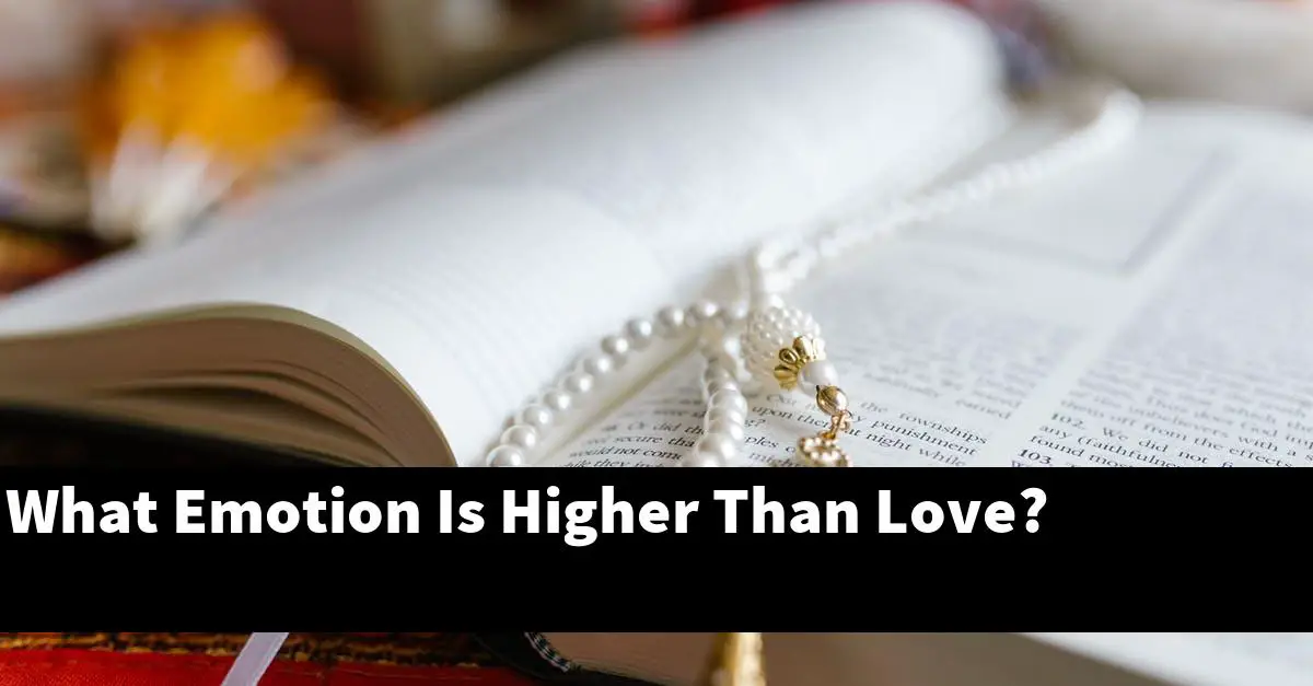 What Emotion Is Higher Than Love?