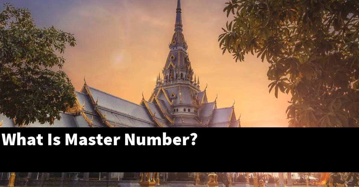 What Is Master Number?