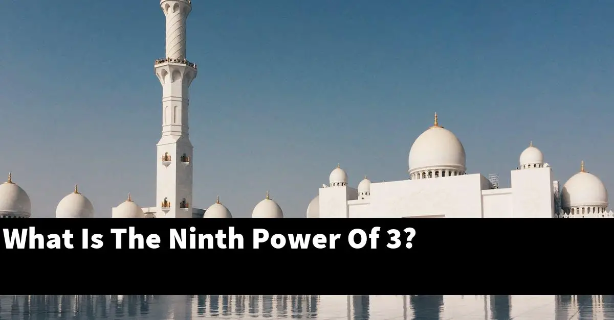 What Is The Ninth Power Of 3?