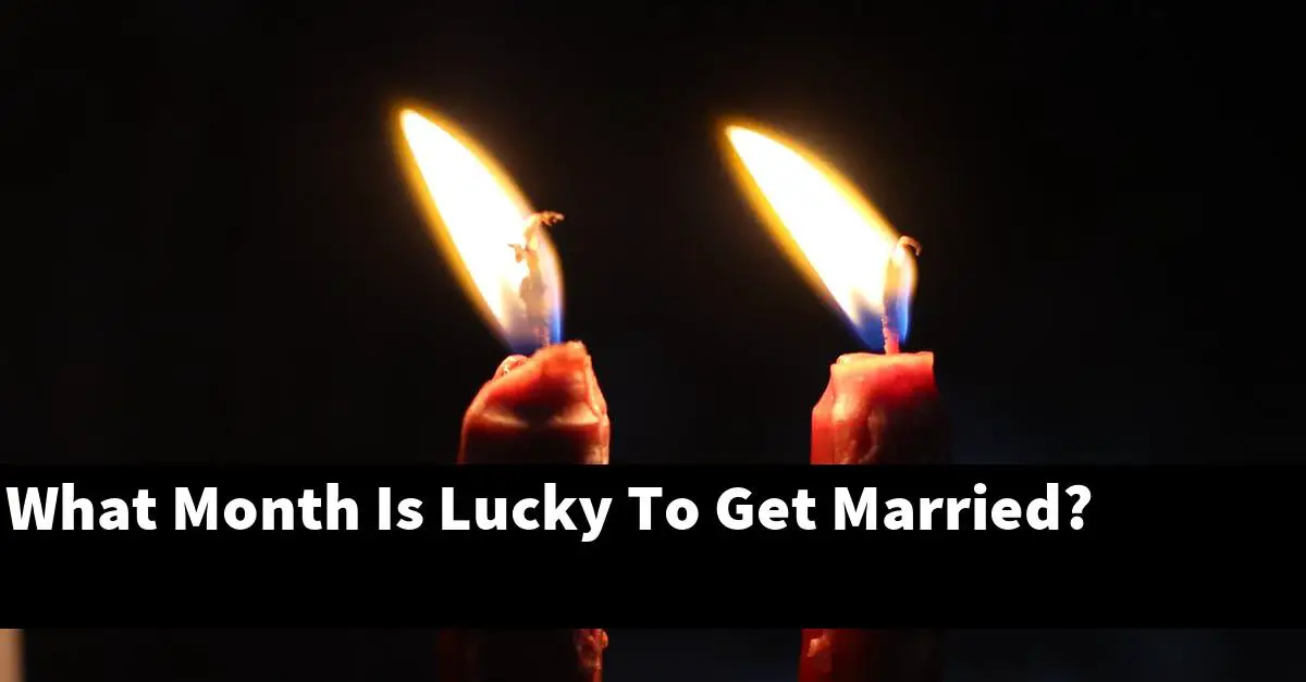 What Month Is Lucky To Get Married?